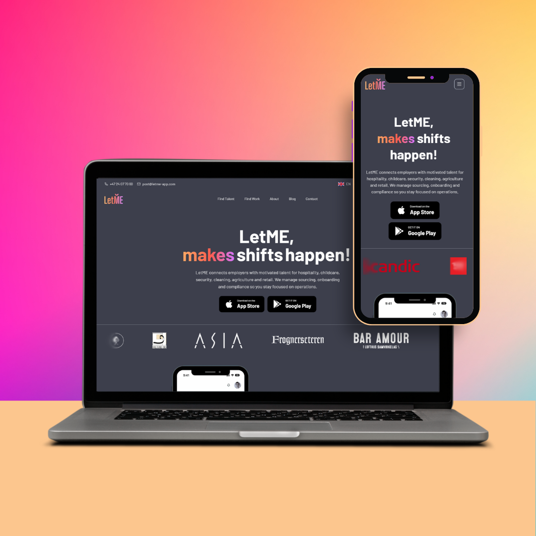 LetME App website