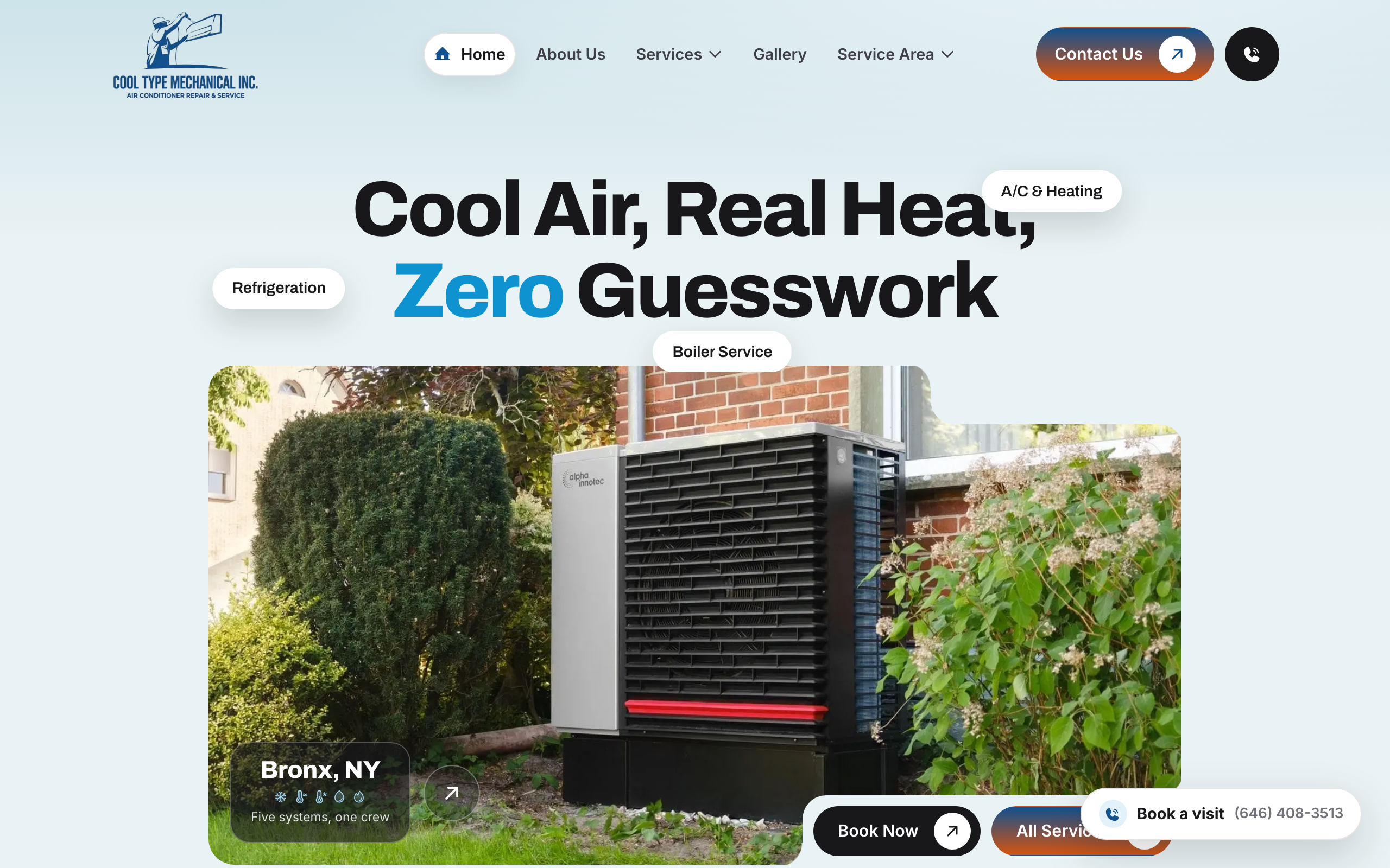 Cool Type Mechanical Inc. website screenshot