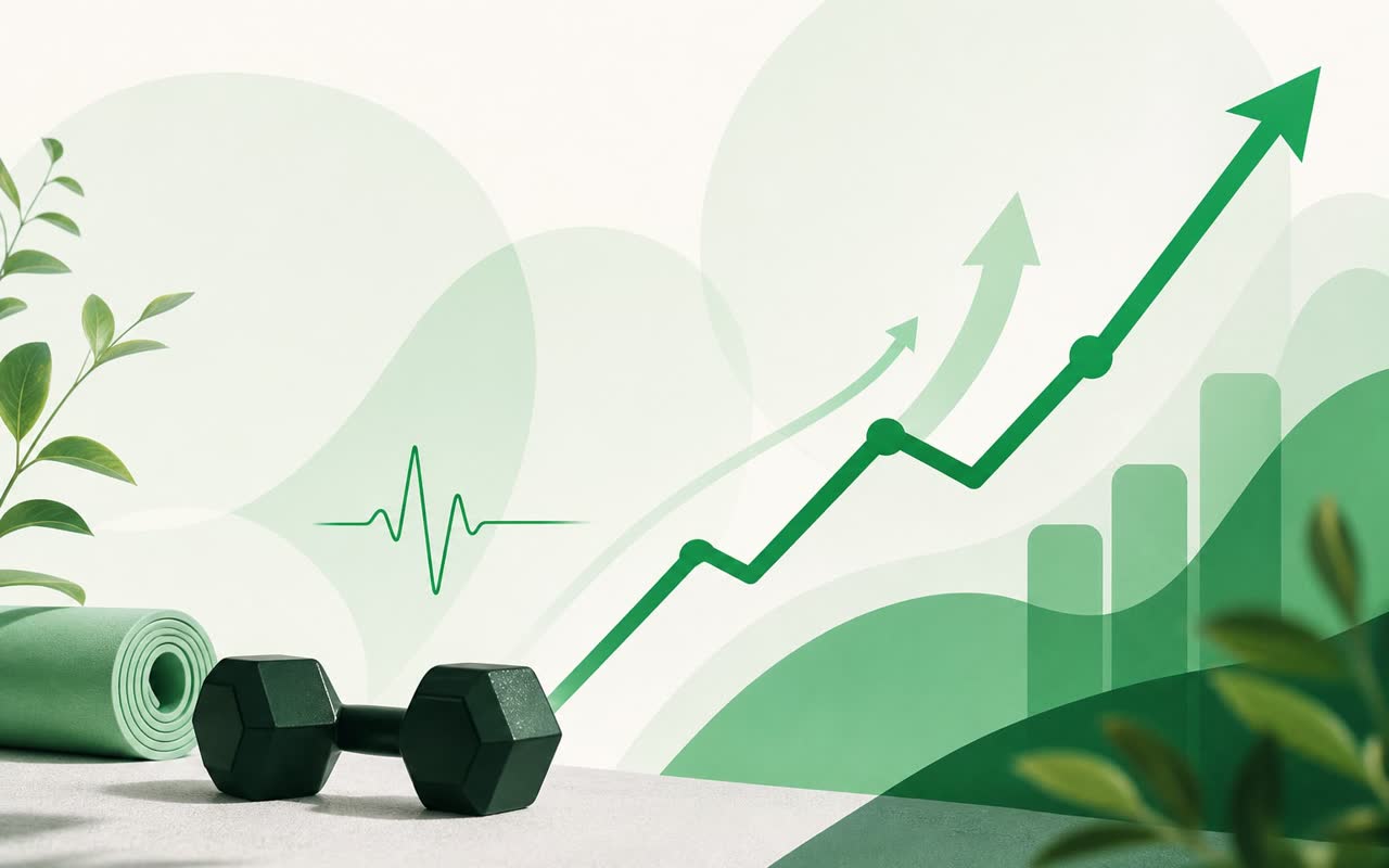 Growth illustration for a boutique fitness, austin tx success story