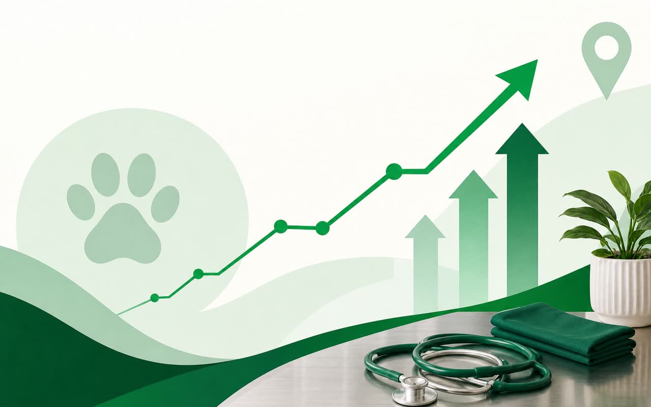 Growth illustration for a veterinary, portland or success story