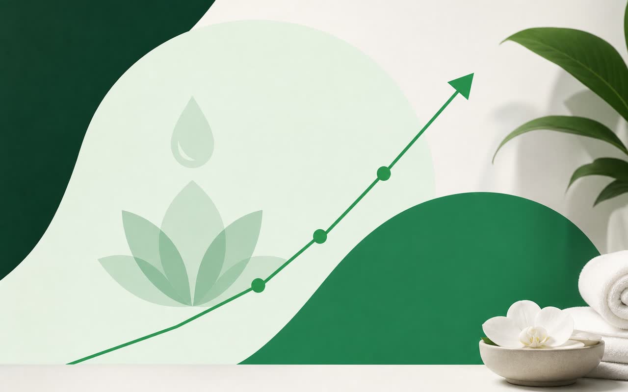 Growth illustration for a med spa, scottsdale az success story
