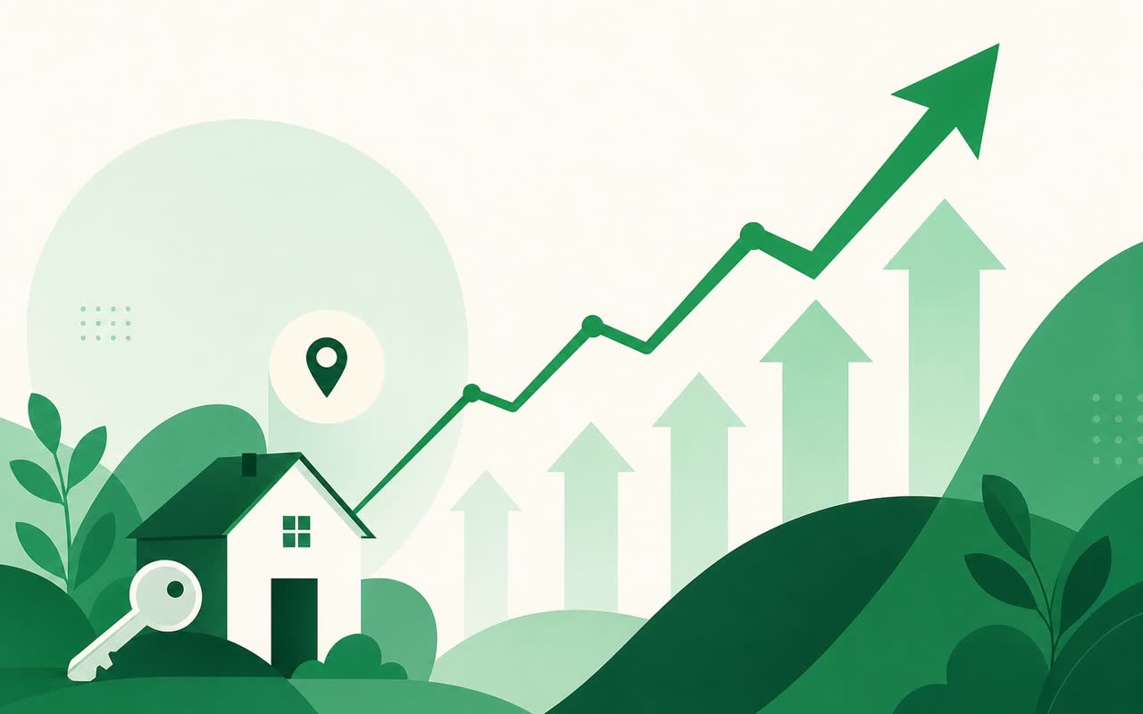 Growth illustration for a real estate, tampa fl success story